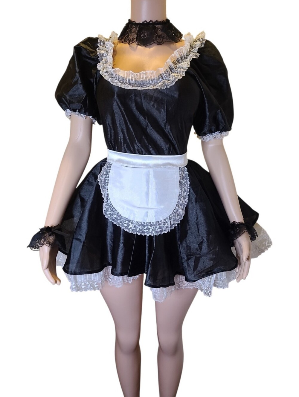 Vintage 1996 Forum Novelties Fifi French Maid Costume 5Pc Set O/S